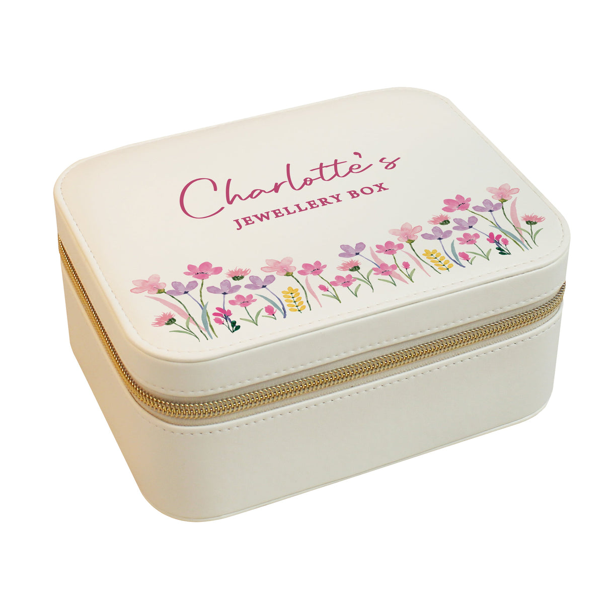 Personalised Floral Travel Jewellery Box: 5 - Jewellery Boxes By Gift Moments
