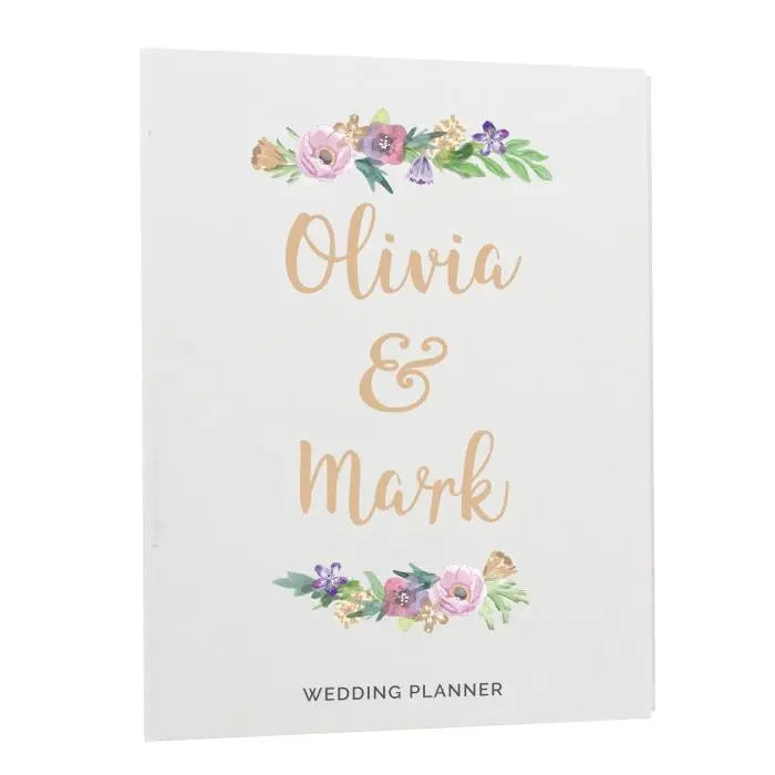 Personalised Floral Watercolour Wedding Planner: 4 - Calendars & Planners By Gift Moments