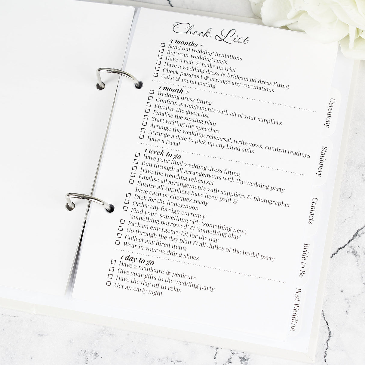 Personalised Floral Watercolour Wedding Planner - Shop Calendars & Planners At Gift Moments - 8