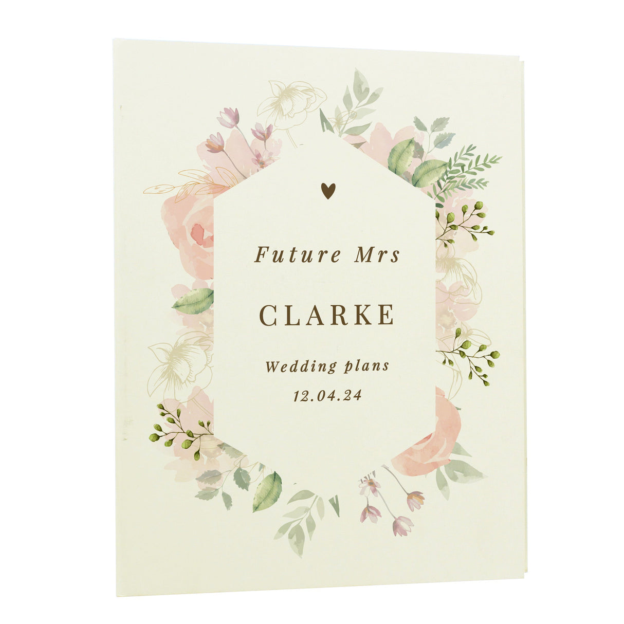 Personalised Floral Watercolour Wedding Planner - Shop Calendars & Planners At Gift Moments - 5