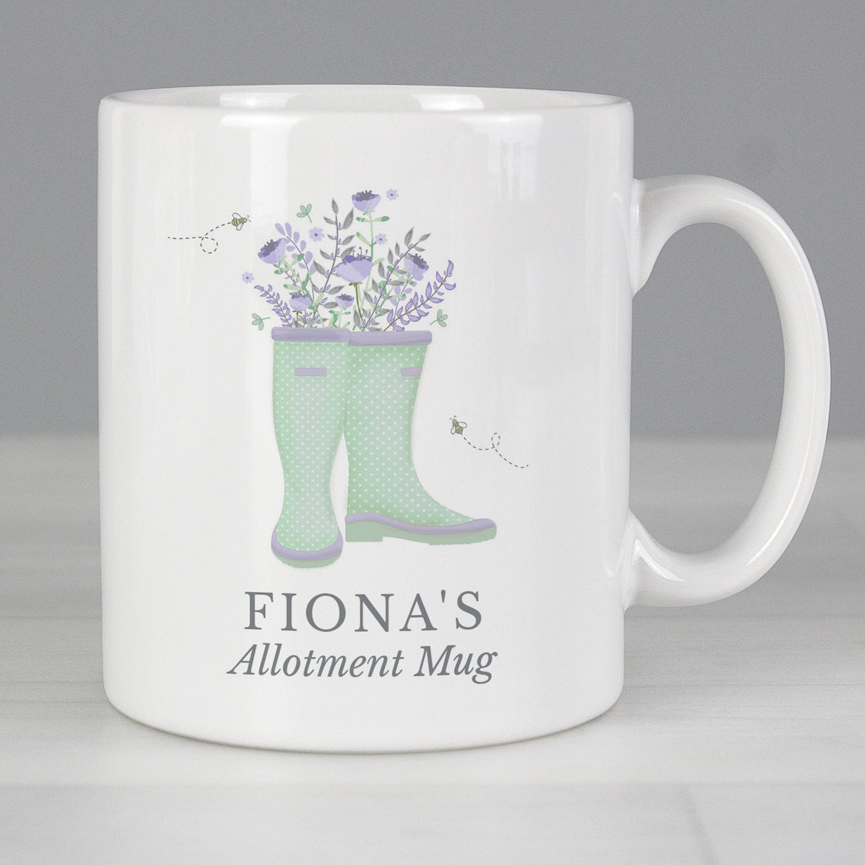 Personalised Floral Wellies Mug - Shop Mugs At Gift Moments - 4