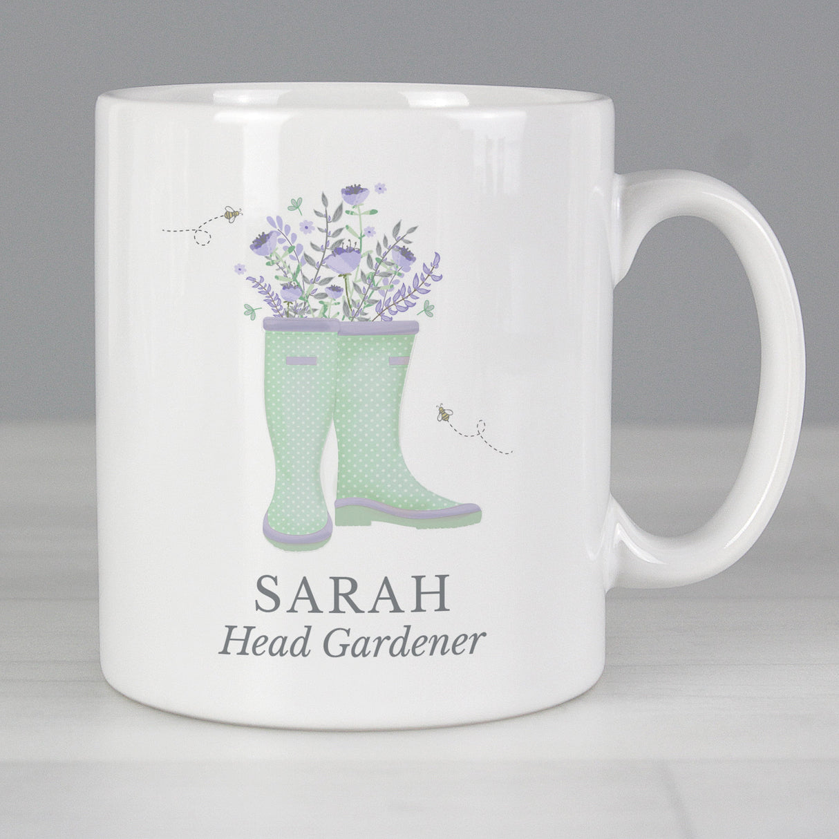 Personalised Floral Wellies Mug - Shop Mugs At Gift Moments - 2