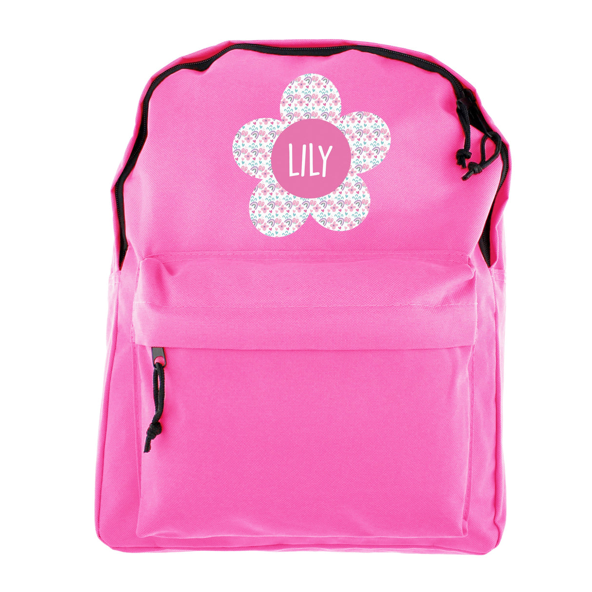Personalised Flower Pink Backpack - Shop Kids Bags At Gift Moments - 5