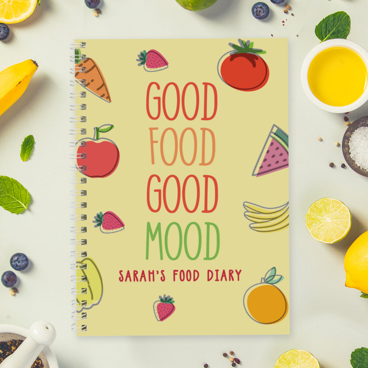 Personalised Food Diary - Shop Diaries At Gift Moments - 1