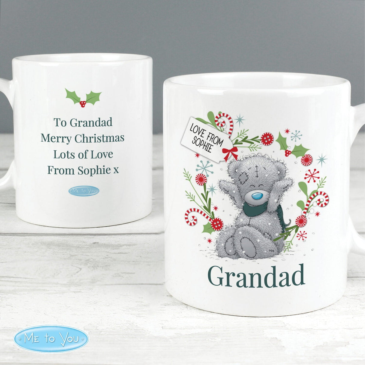 Personalised Me to You ’For Grandad Dad’ Christmas Mug: 1 - Mugs