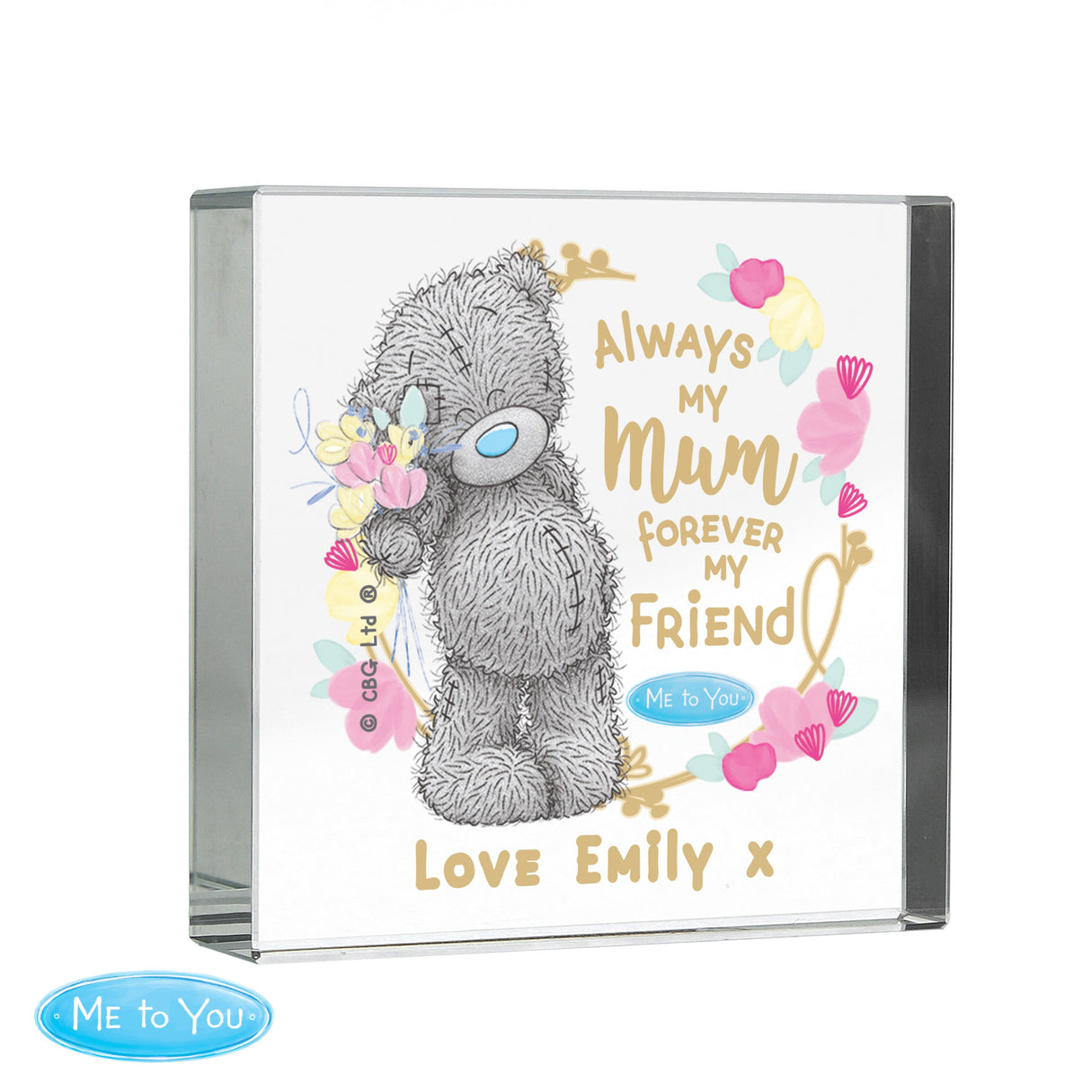 Personalised Me To You Forever My Friend Crystal Token: 4 - Crystal Tokens