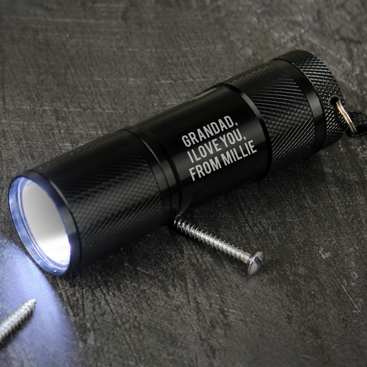 Personalised Free Text Mini Torch: 3 - Tools & Storage By Gift Moments