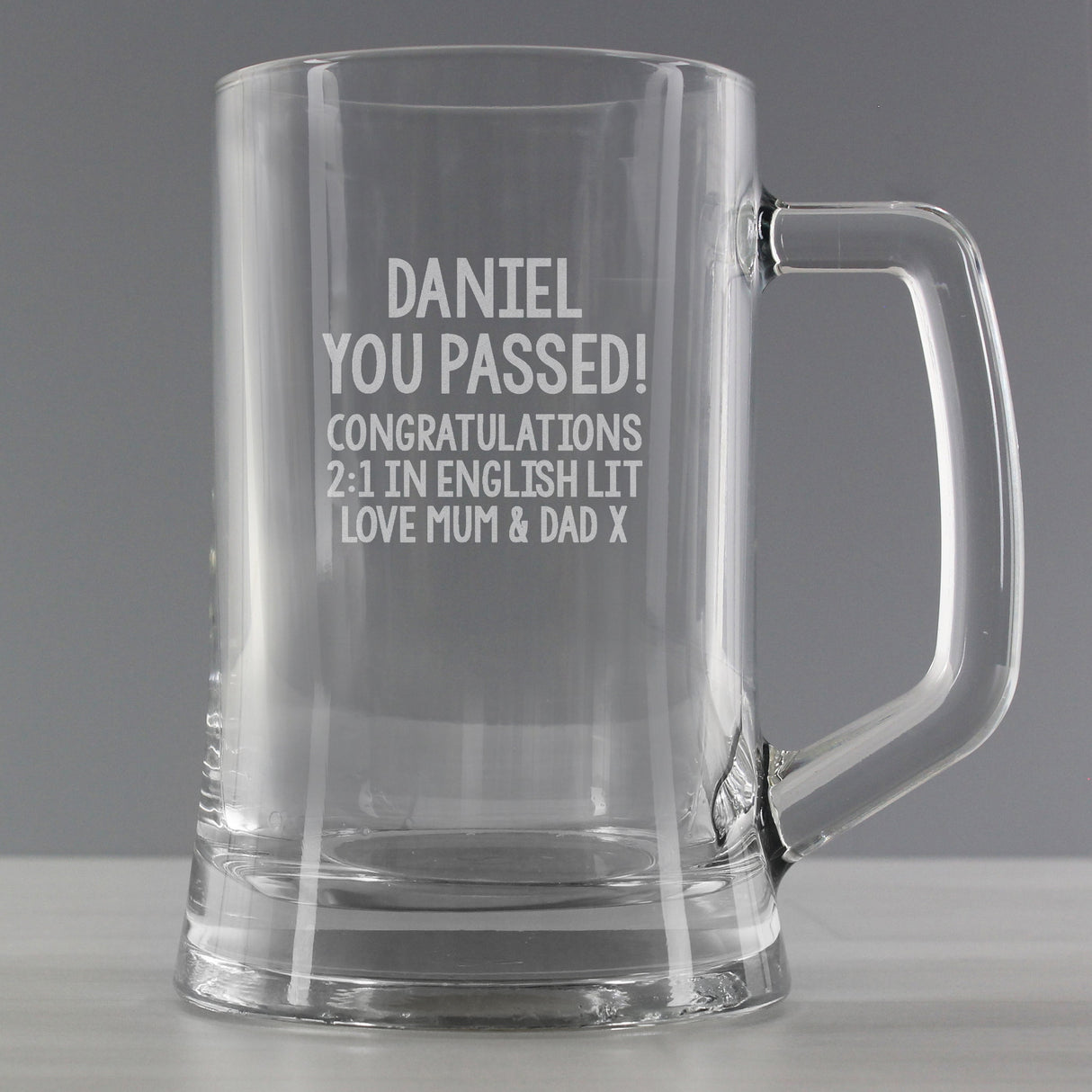 Personalised Free Text Pint Stern Tankard: 2 - Tankards By Gift Moments