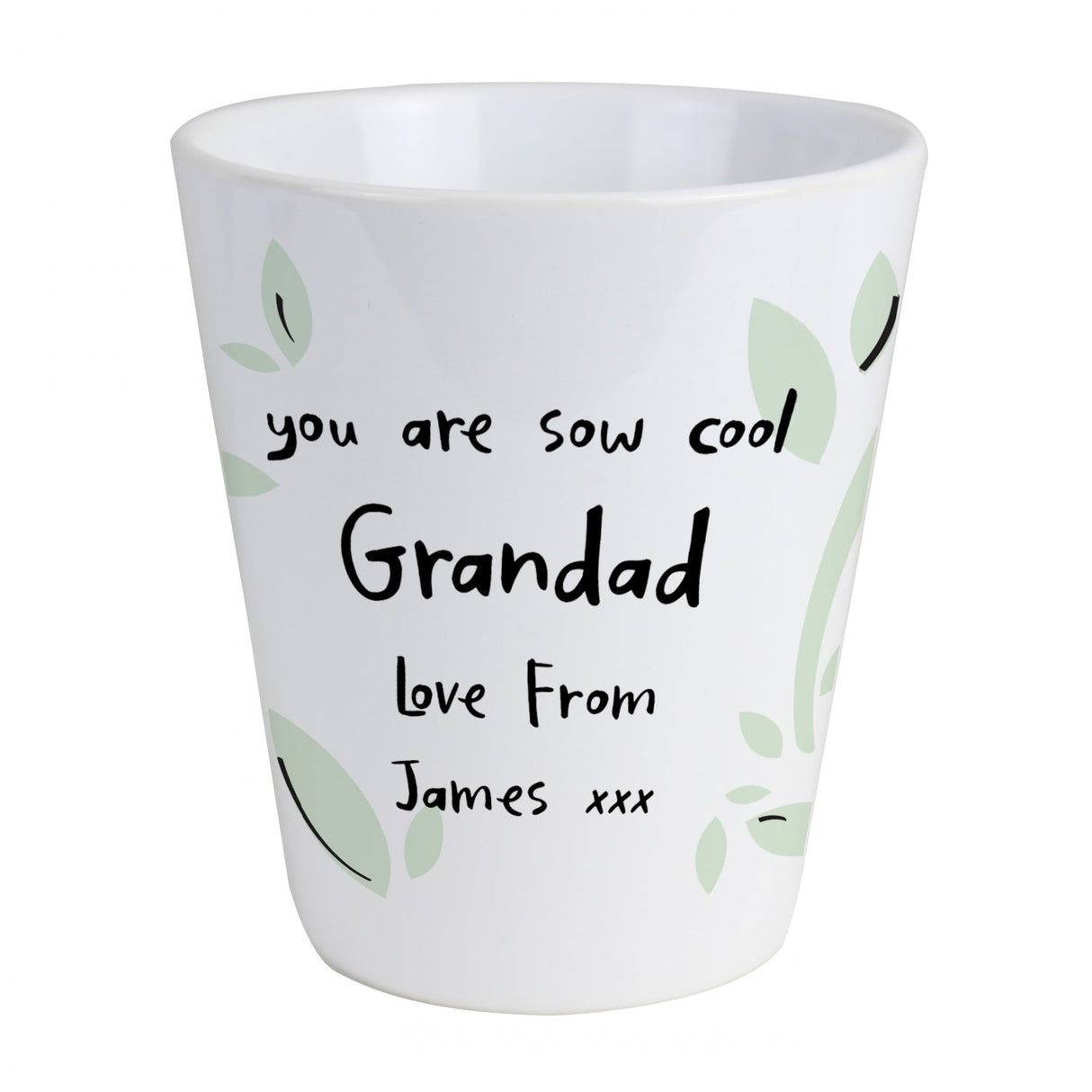 Personalised Free Text Plant Pot: 4 - Pots & Planters By Gift Moments