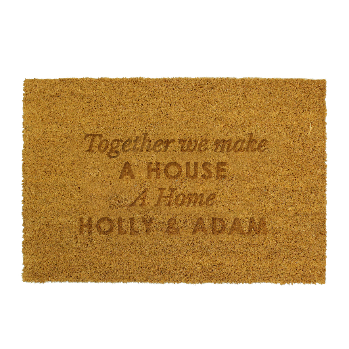 Personalised Free Text Rectangle Indoor Doormat: 5 - Doormats By Gift Moments