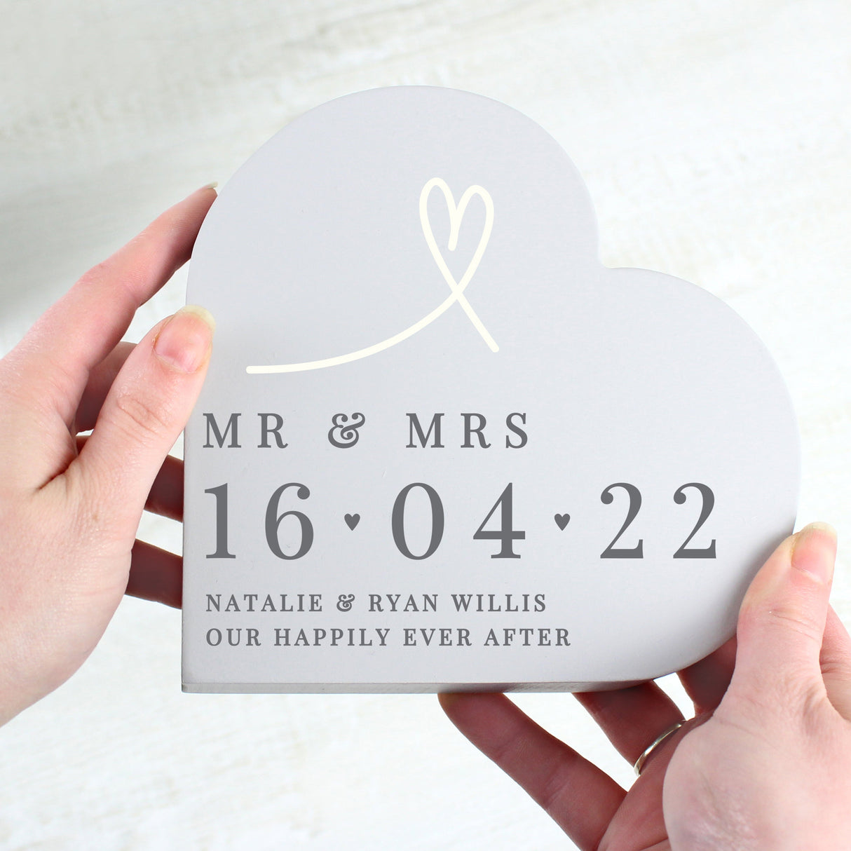 Personalised Free Text Free Standing Heart Ornament - Shop Ornaments At Gift Moments - 2