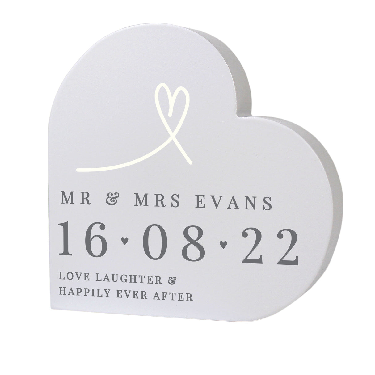 Personalised Free Text Free Standing Heart Ornament - Shop Ornaments At Gift Moments - 4