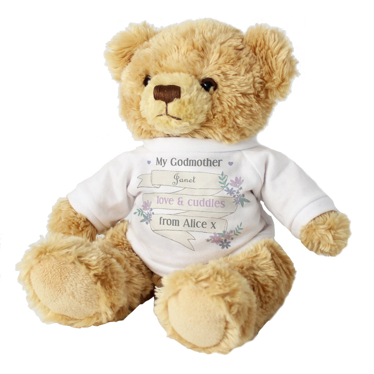 Personalised Garden Bloom Message Teddy Bear: 6 - Teddy Bears & Soft Toys By Gift Moments