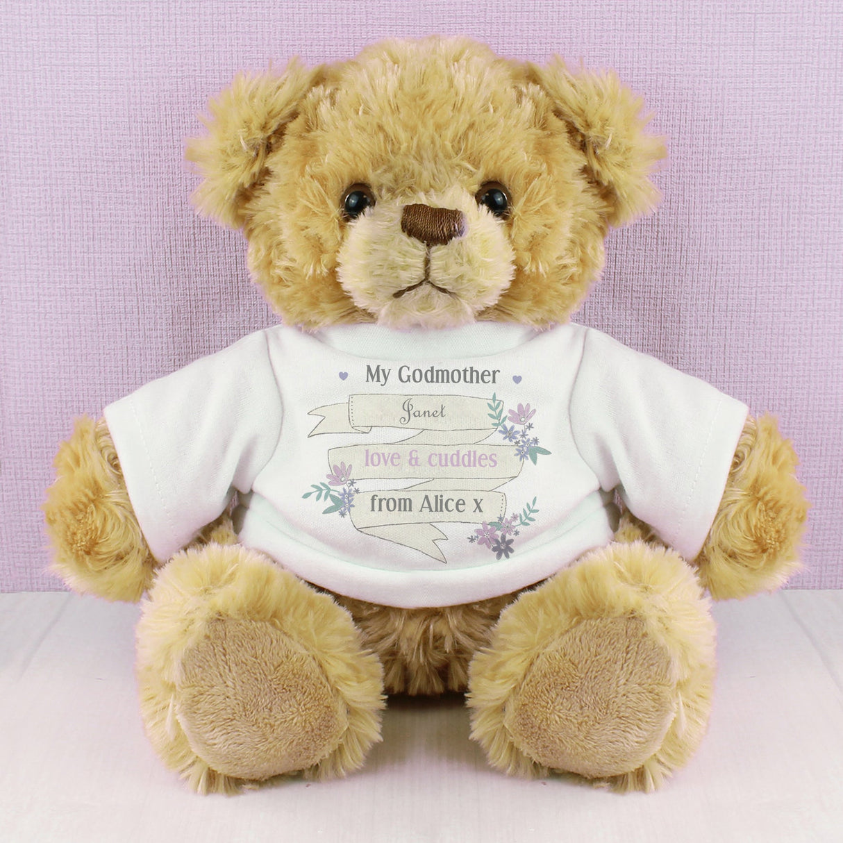 Personalised Garden Bloom Message Teddy Bear: 1 - Teddy Bears & Soft Toys By Gift Moments