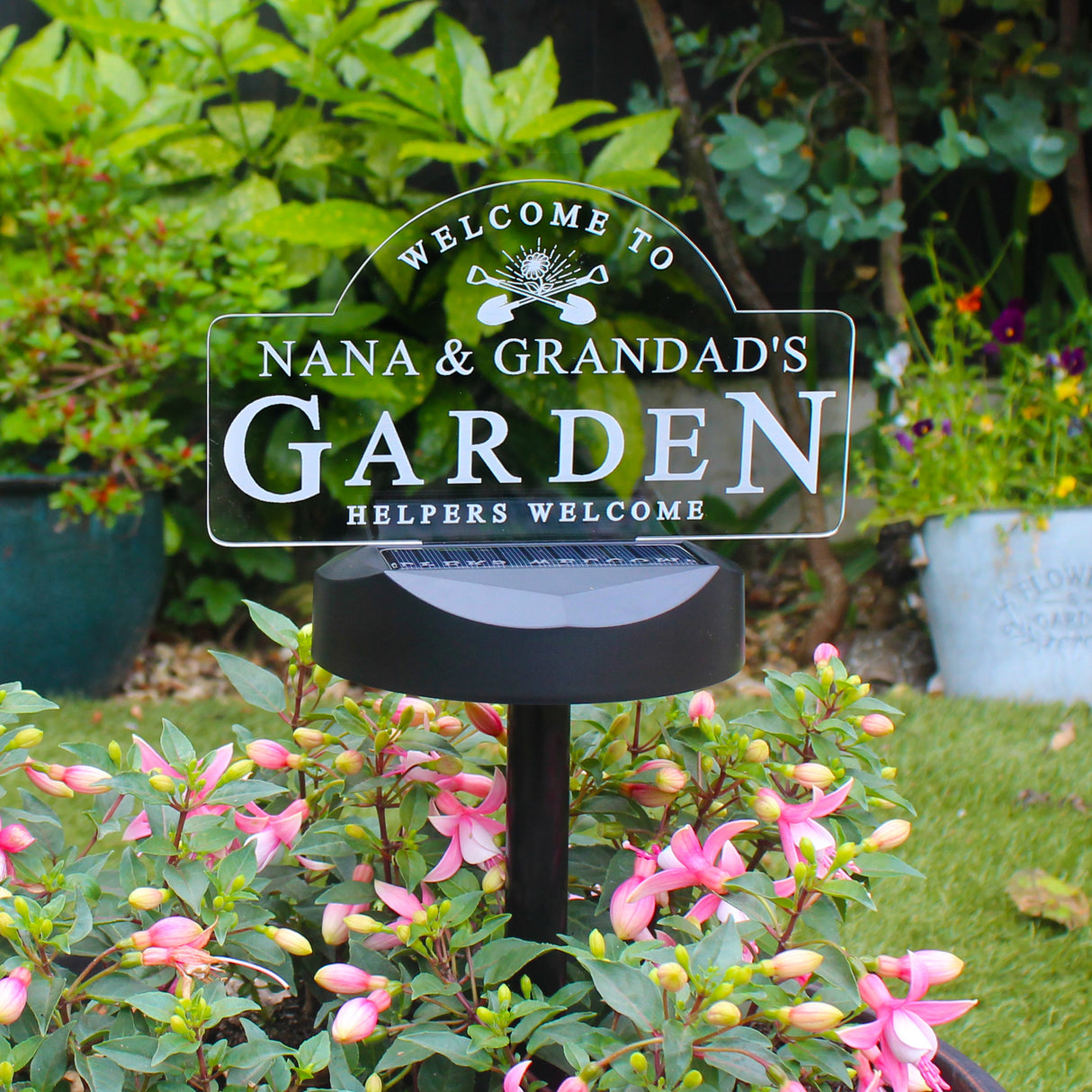 Personalised Garden Sign Outdoor Solar Light - Shop Solar Lights At Gift Moments - 1