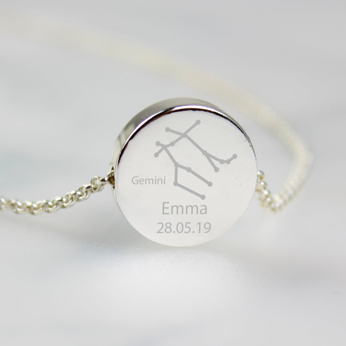 Personalised Gemini Zodiac Star Sign Necklace (May 21st - Jun 20th): 3 - Necklaces By Gift Moments