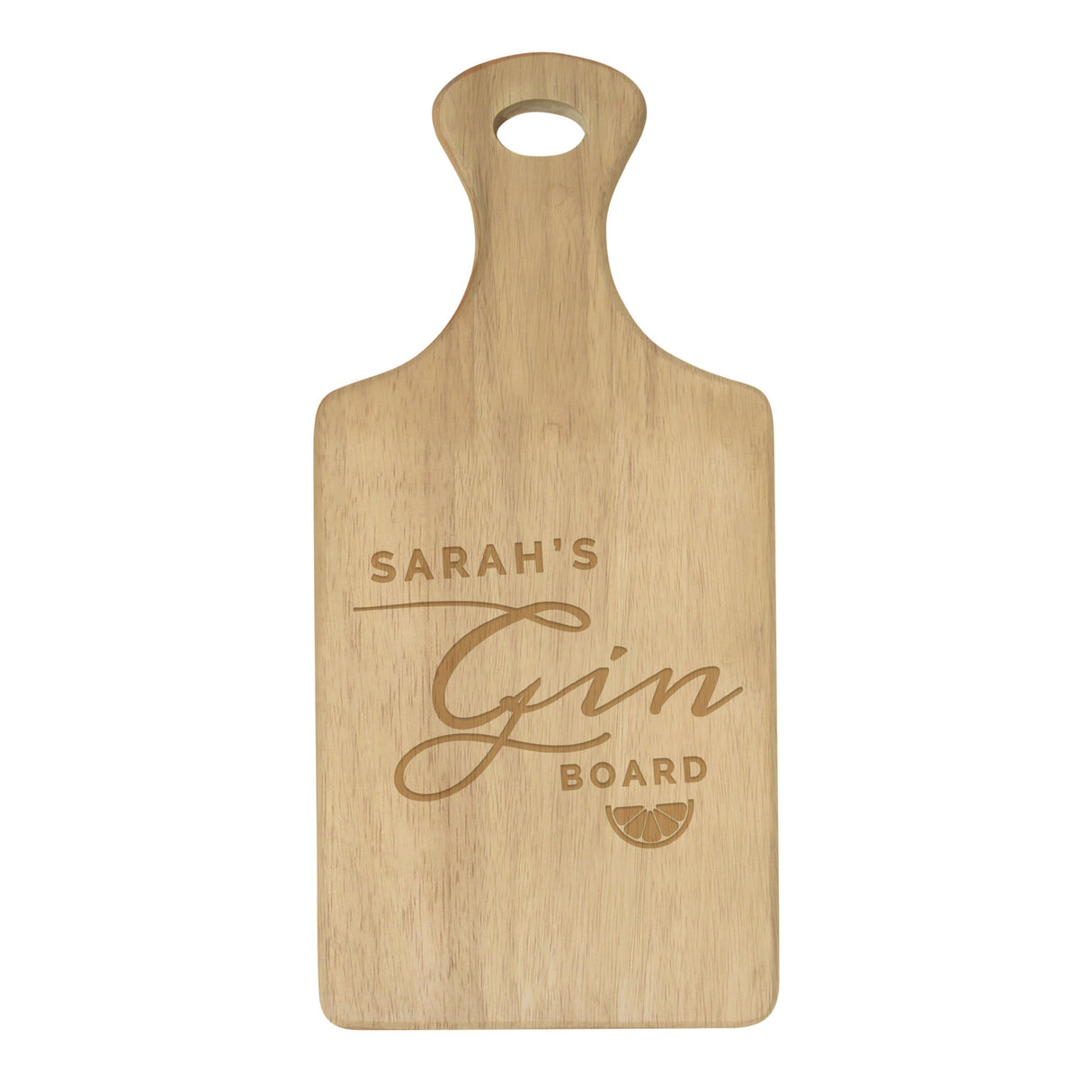 Personalised Gin Wooden Paddle Board: 5 - Chopping Boards By Gift Moments