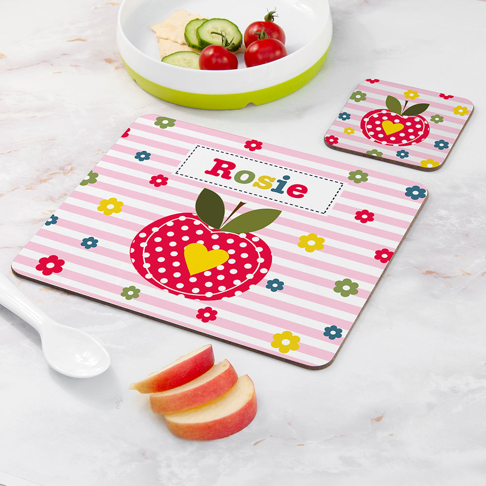 Personalised Girl’s Placemat & Coaster Sets: 18 - Placemats By Gift Moments