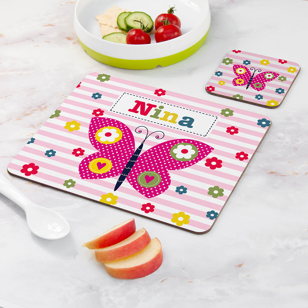 Personalised Girl’s Placemat & Coaster Sets: 16 - Placemats By Gift Moments