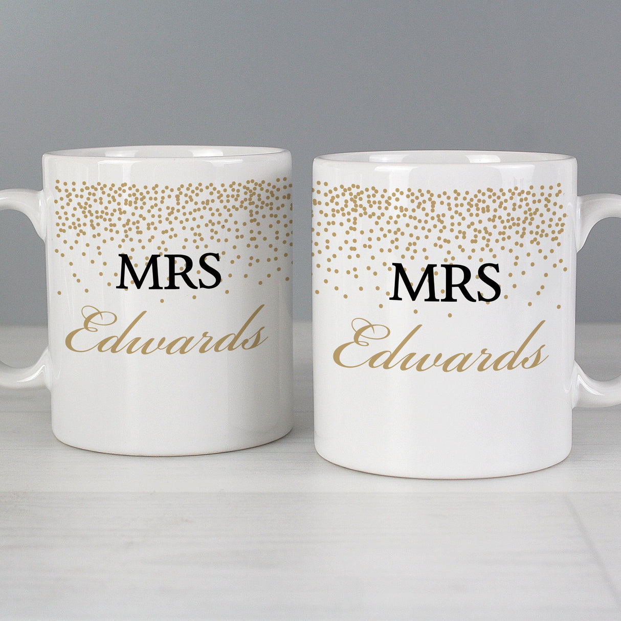 Personalised Gold Confetti Mug Set - Shop Mugs At Gift Moments - 7
