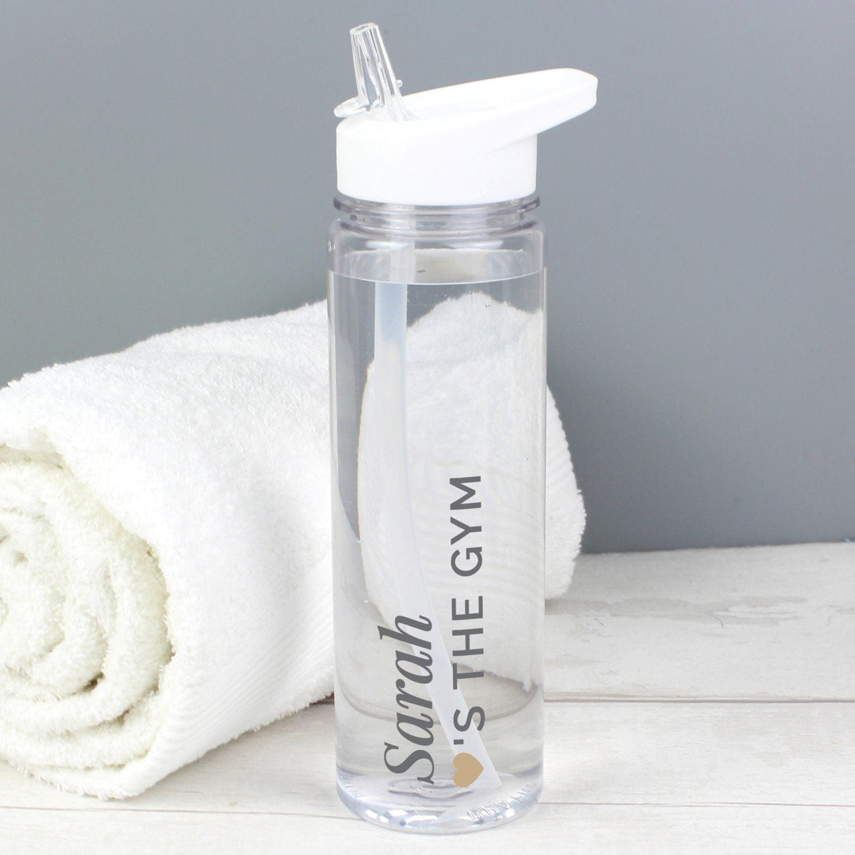Personalised Gold Heart Water Bottle - Shop Water Bottles At Gift Moments - 1