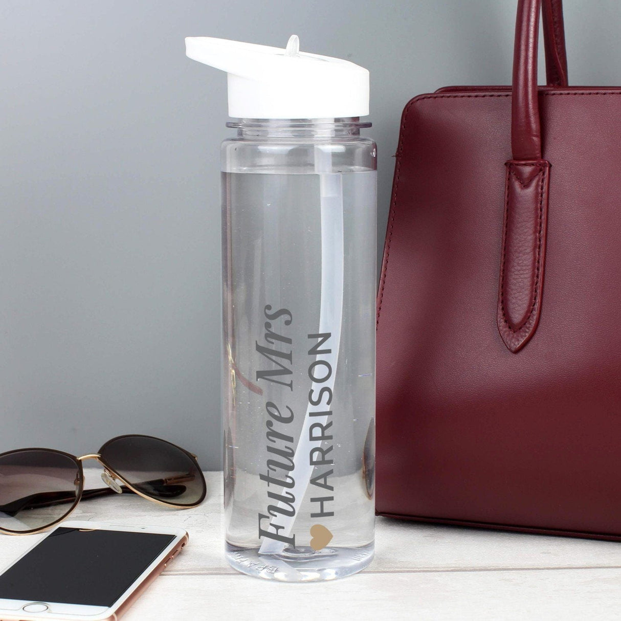 Personalised Gold Heart Water Bottle - Shop Water Bottles At Gift Moments - 2