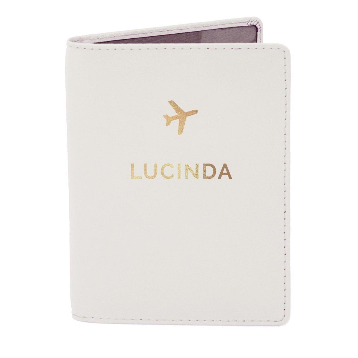 Personalised Gold Name Cream Passport Holder - Shop Passport Holders At Gift Moments - 4