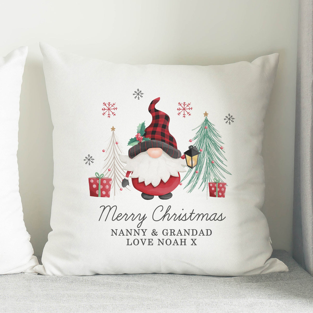 Personalised Gonk Christmas Cushion: 3 - Cushions By Gift Moments
