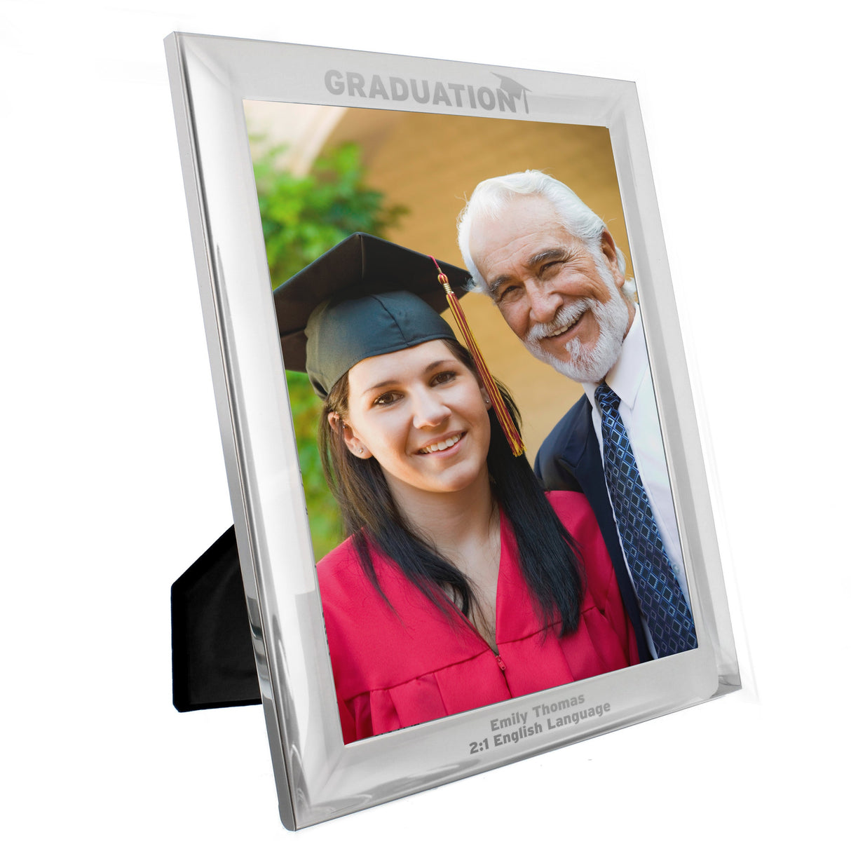 Personalised Graduation 10x8 Silver Photo Frame: 4 - Photo Frames By Gift Moments