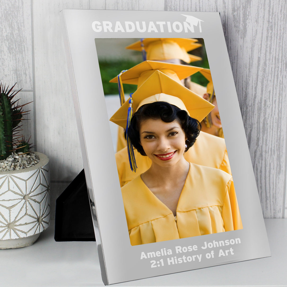 Personalised Graduation 5x7 Silver Photo Frame: 3 - Photo Frames By Gift Moments