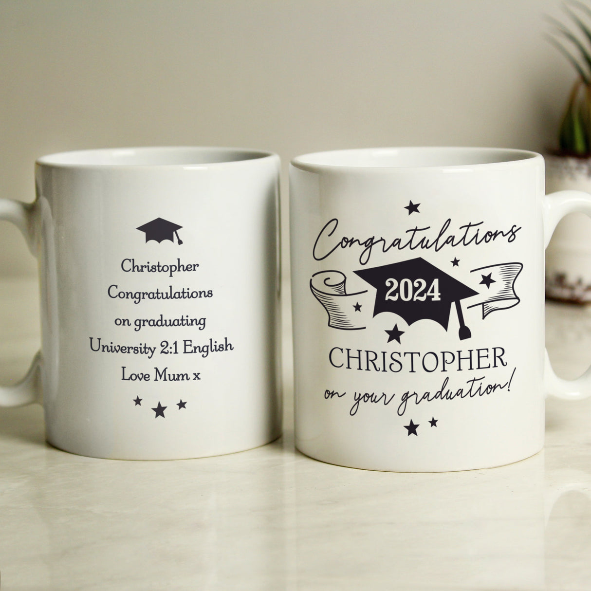 Personalised Graduation Mug: 3 - Mugs By Gift Moments
