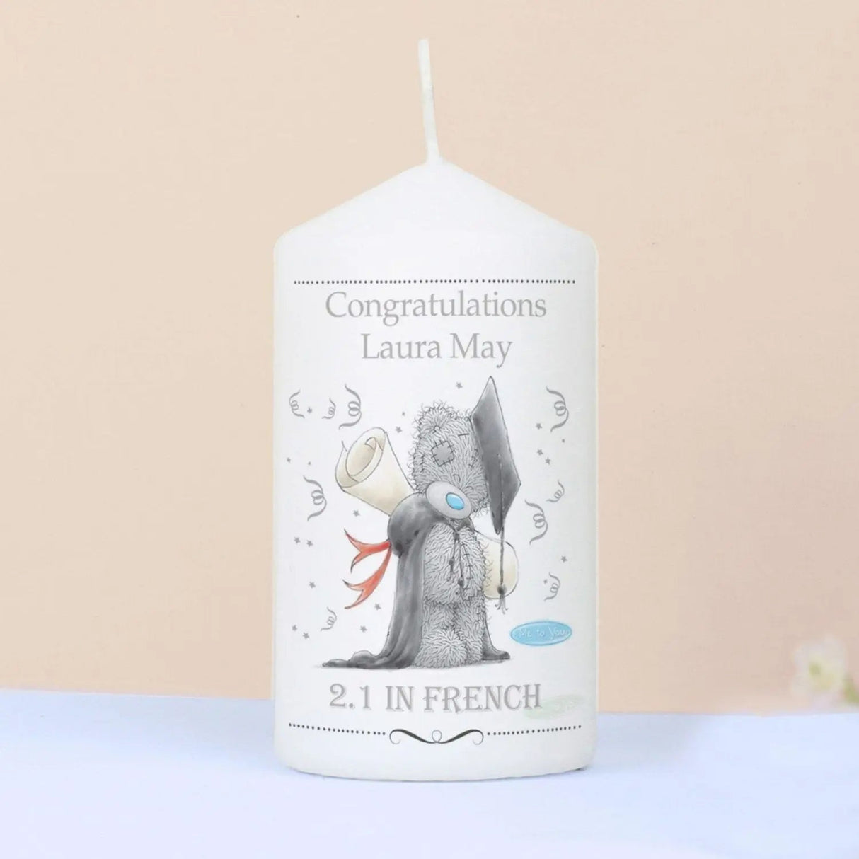 Personalised Me to You Graduation Pillar Candle: 1 - Candles