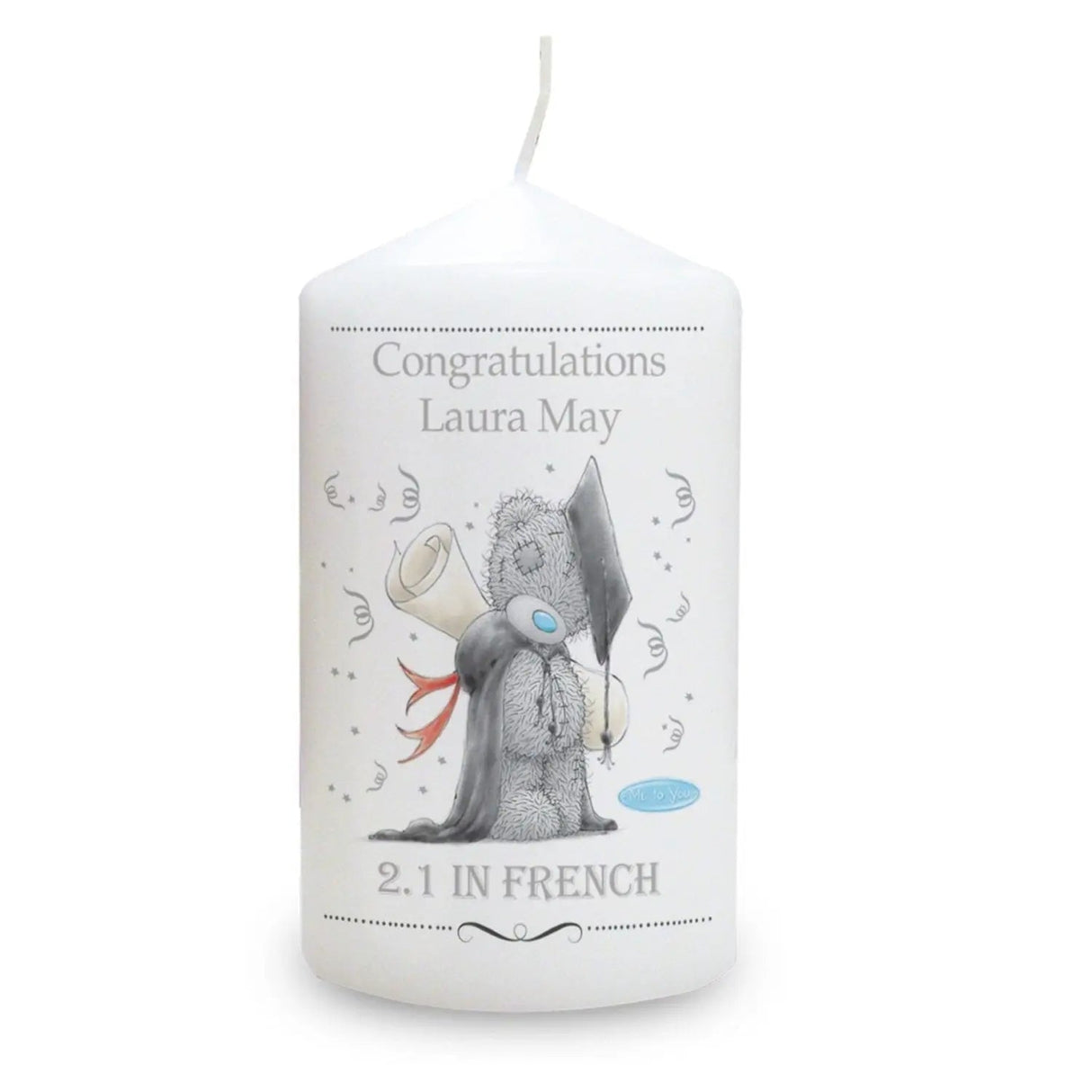 Personalised Me to You Graduation Pillar Candle: 2 - Candles
