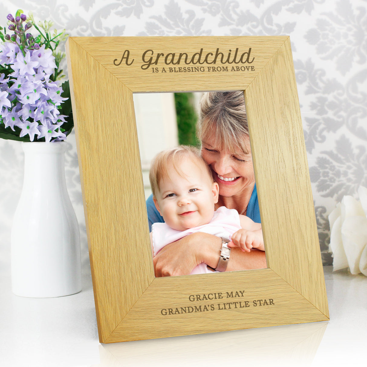 Personalised A Grandchild Is A Blessing 6x4 Photo Frame: 4 - Photo Frames By Gift Moments