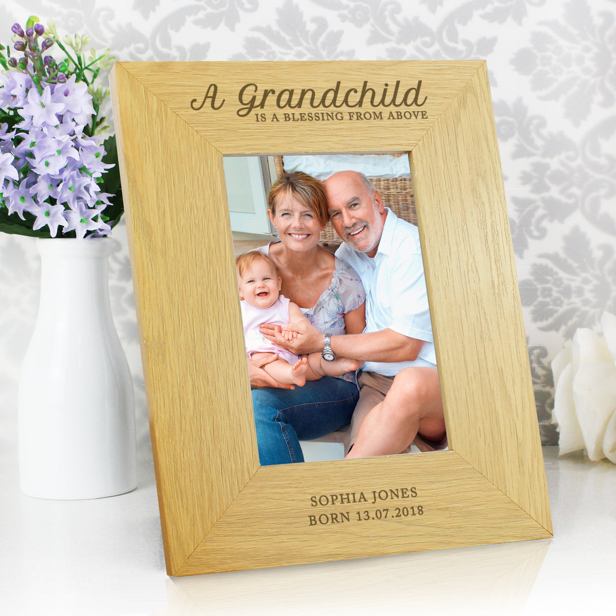 Personalised A Grandchild Is A Blessing 6x4 Photo Frame: 6 - Photo Frames By Gift Moments