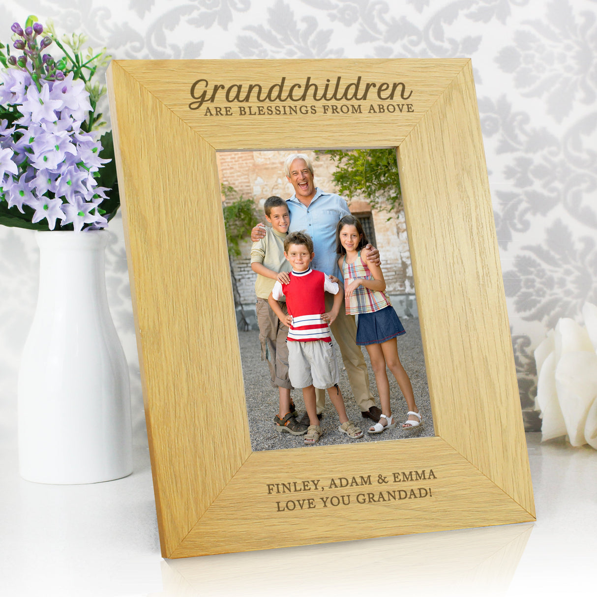 Personalised Grandchildren Are A Blessing 6x4 Photo Frame: 3 - Photo Frames By Gift Moments