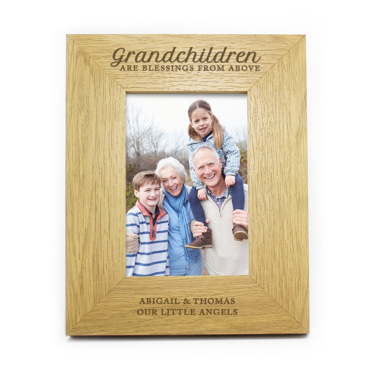 Personalised Grandchildren Are A Blessing 6x4 Photo Frame: 2 - Photo Frames By Gift Moments