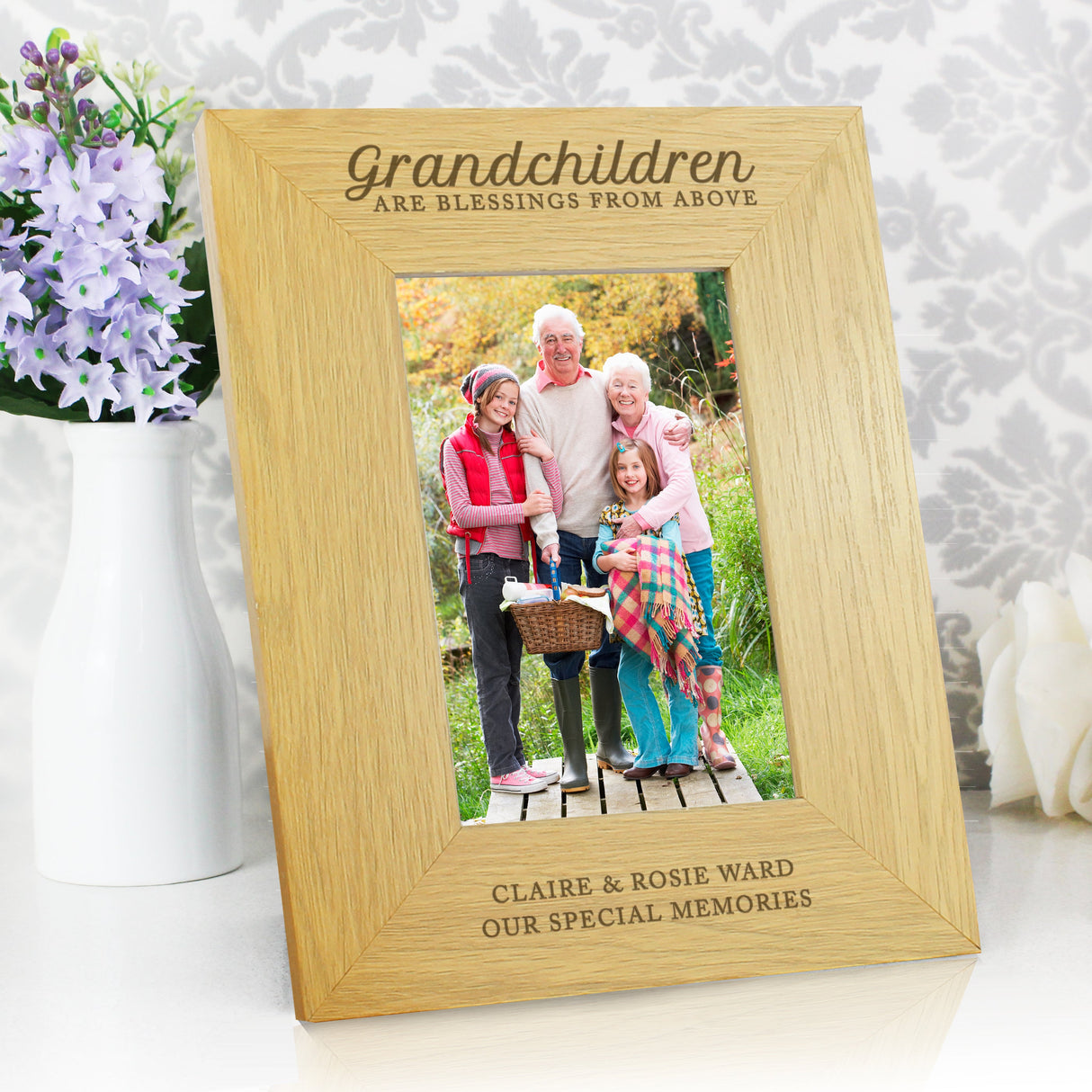 Personalised Grandchildren Are A Blessing 6x4 Photo Frame: 4 - Photo Frames By Gift Moments