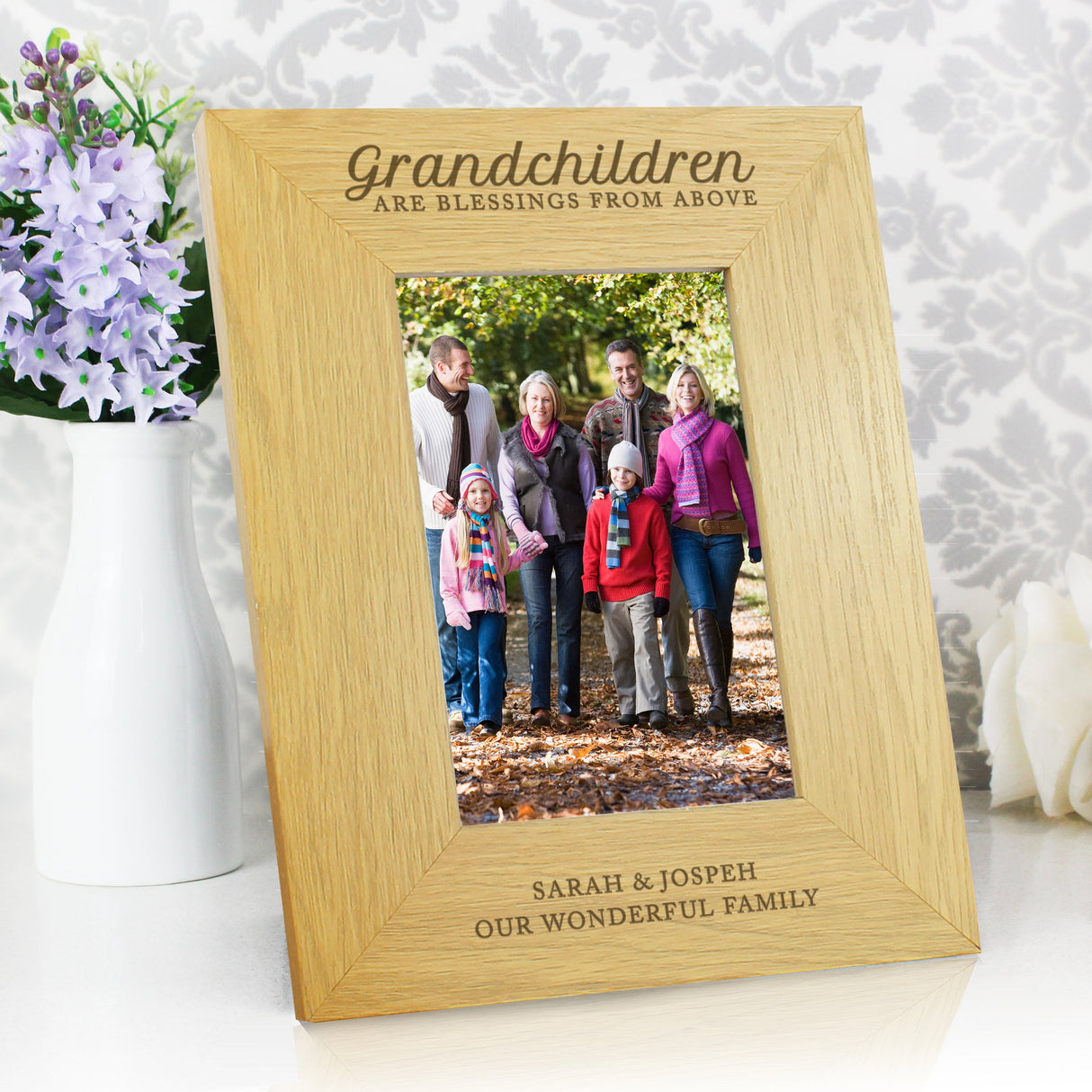 Personalised Grandchildren Are A Blessing 6x4 Photo Frame: 6 - Photo Frames By Gift Moments