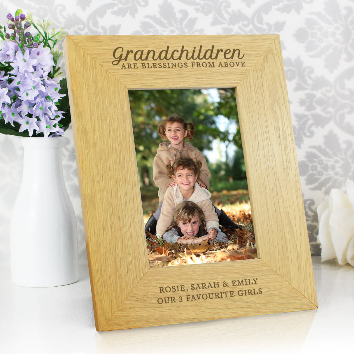 Personalised Grandchildren Are A Blessing 6x4 Photo Frame: 5 - Photo Frames By Gift Moments