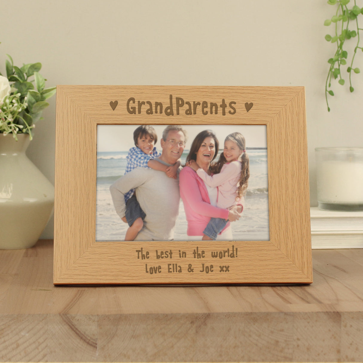 Personalised Grandparents 5x7 Landscape Photo Frame: 3 - Photo Frames By Gift Moments