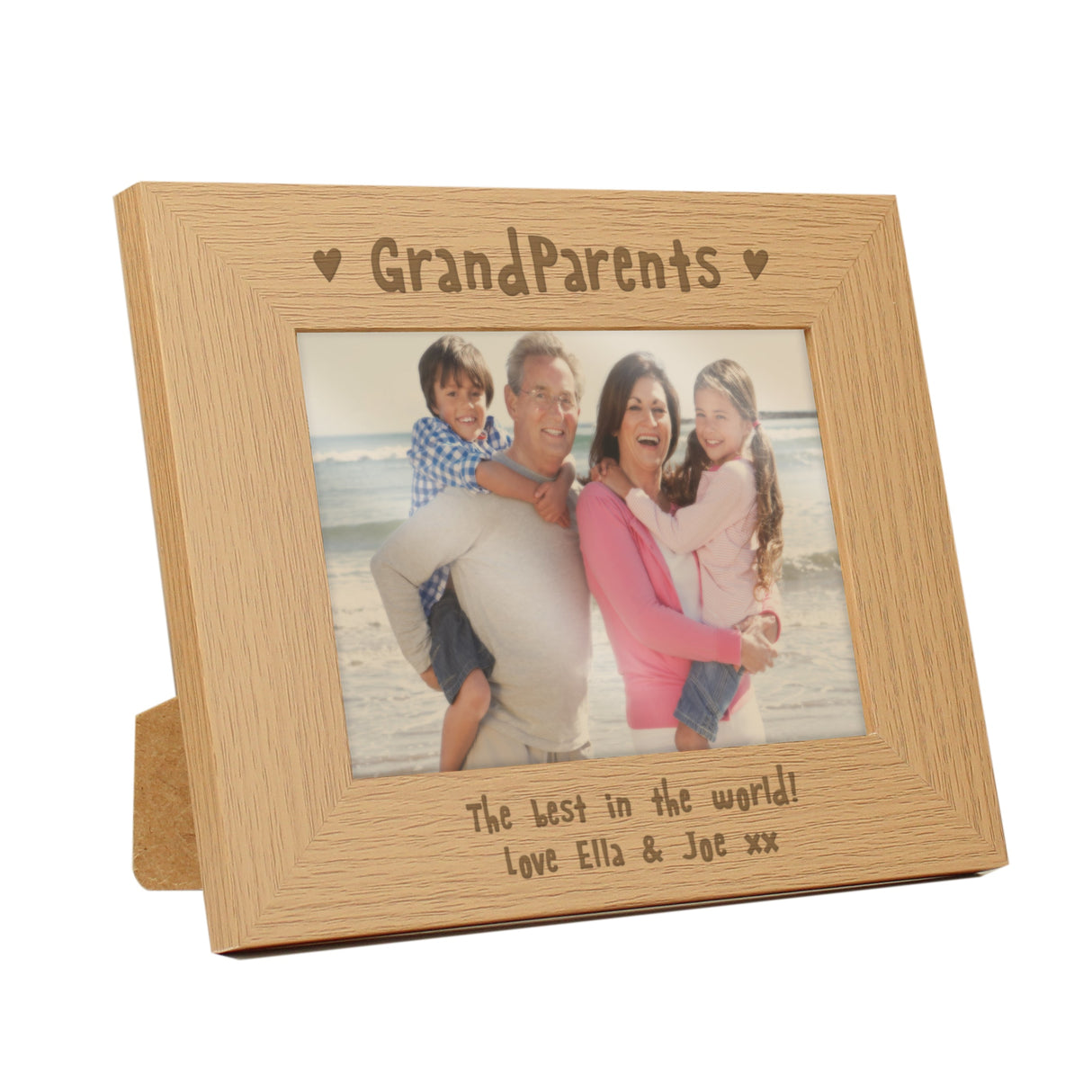 Personalised Grandparents 5x7 Landscape Photo Frame: 4 - Photo Frames By Gift Moments