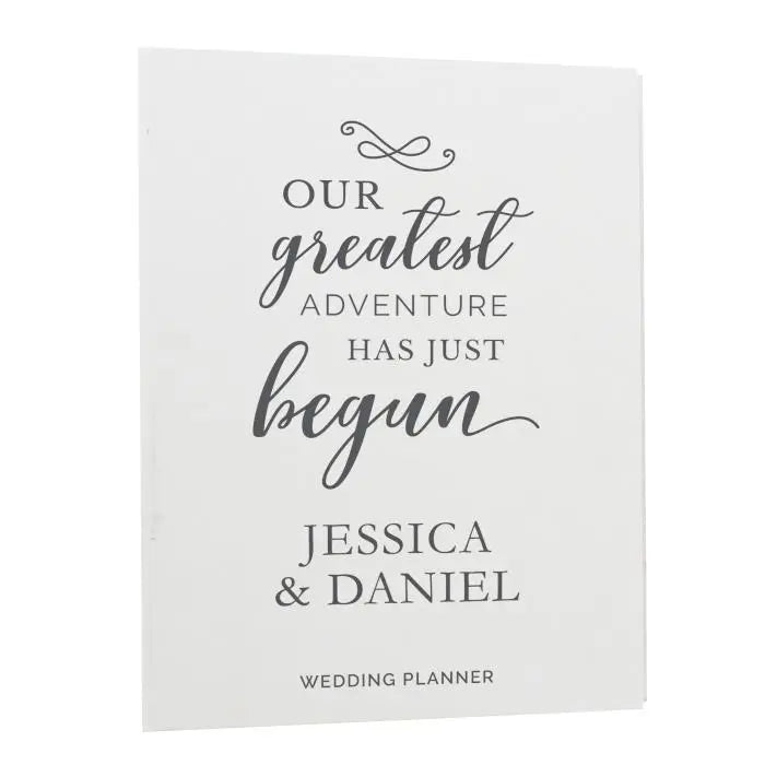Personalised Our Greatest Adventure Wedding Planner - Shop Calendars & Planners At Gift Moments - 4
