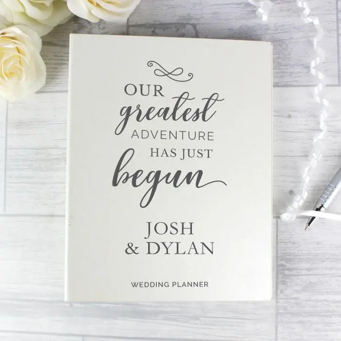 Personalised Our Greatest Adventure Wedding Planner - Shop Calendars & Planners At Gift Moments - 5