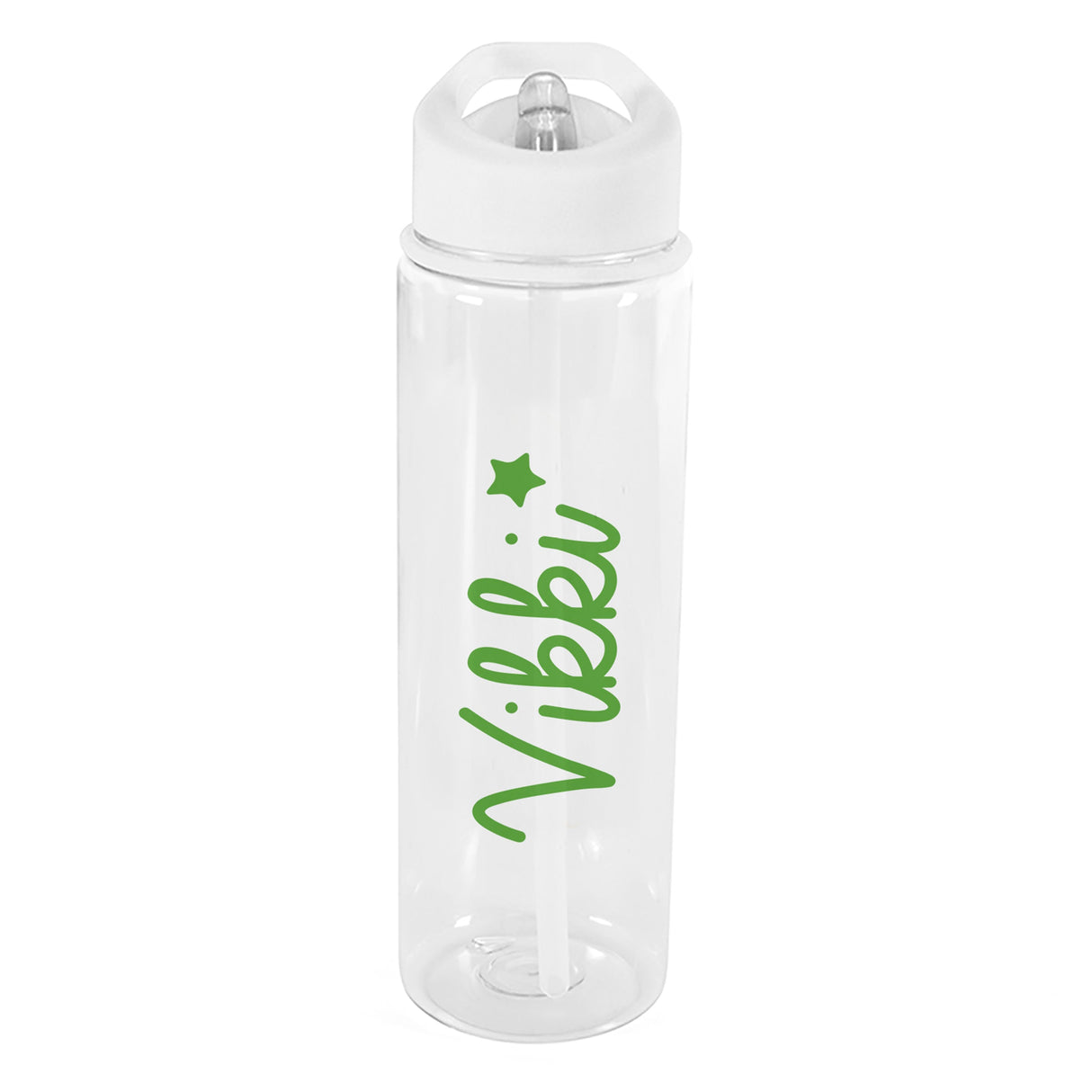 Personalised Green Star Name Only Water Bottle: 2 - Water Bottles By Gift Moments
