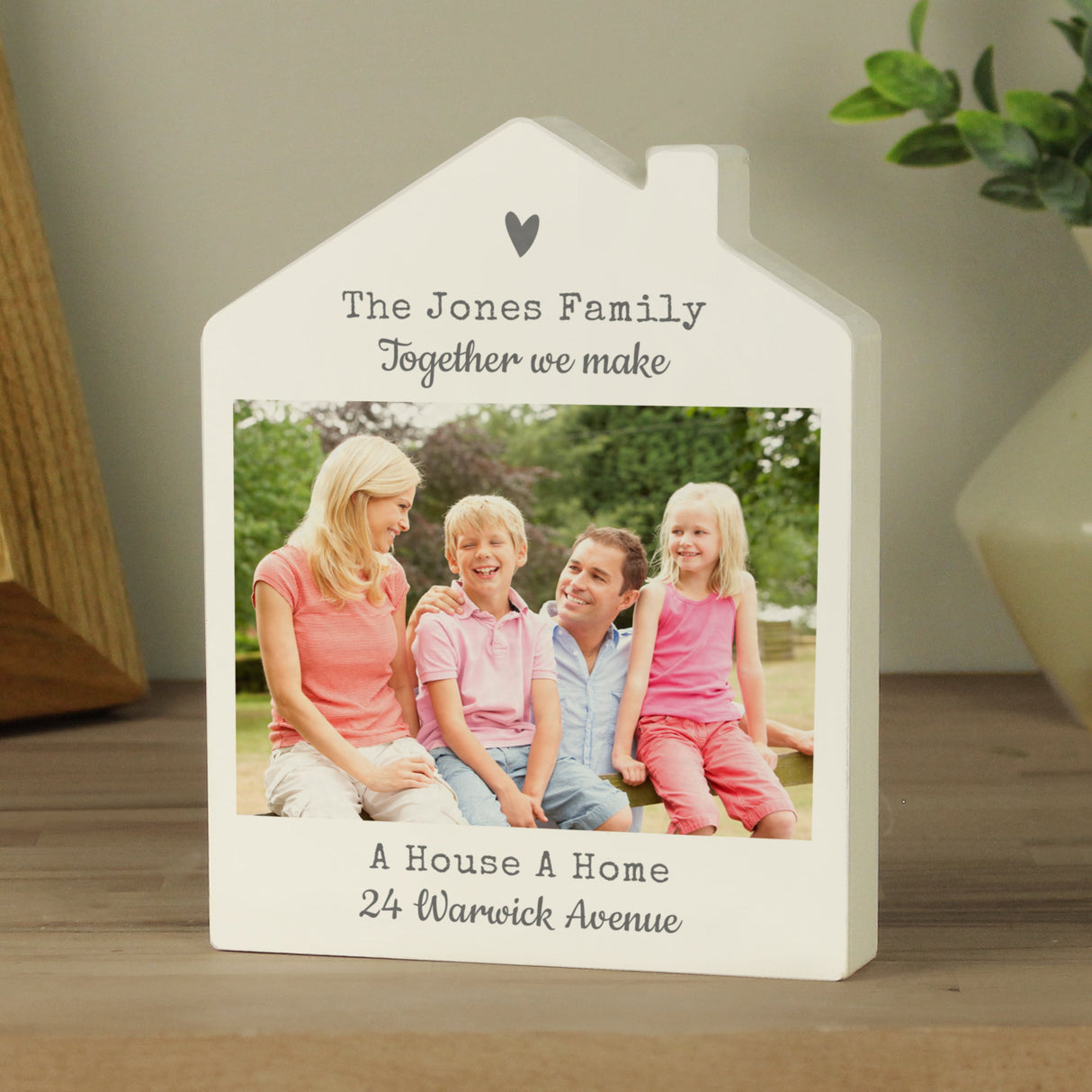 Personalised Grey Heart Photo House Ornament - Shop Ornaments At Gift Moments - 3
