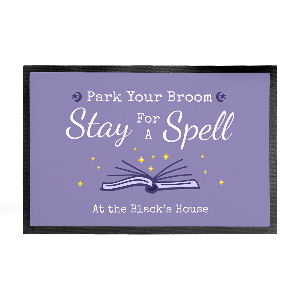 Personalised Halloween Spell Book Doormat: 2 - Doormats By Gift Moments