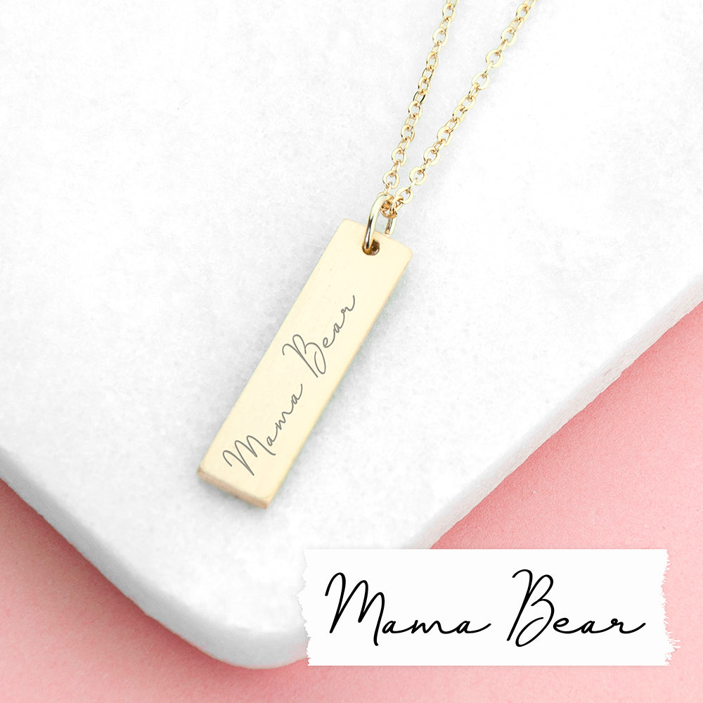 Personalised Handwriting Bar Necklace - Shop Necklaces At Gift Moments - 2