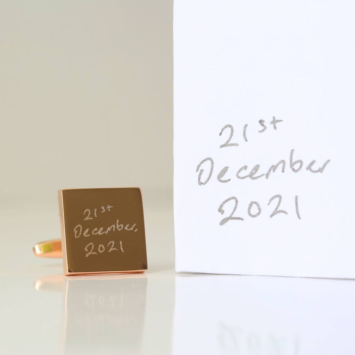 Personalised Handwriting Cufflinks: 6 - Cufflinks & Tie Slides By Gift Moments