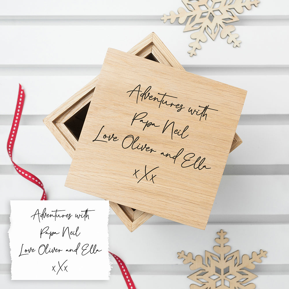 Personalised Handwriting Photo Cube: 3 - Photo Cubes By Gift Moments